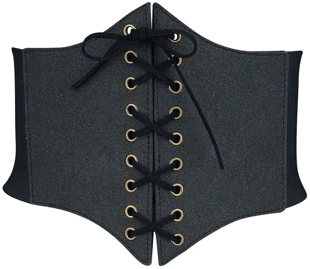 Gothicana by EMP cintura donna nera con lacci