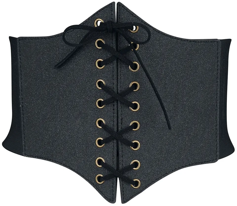 Gothicana by EMP cintura donna nera con lacci