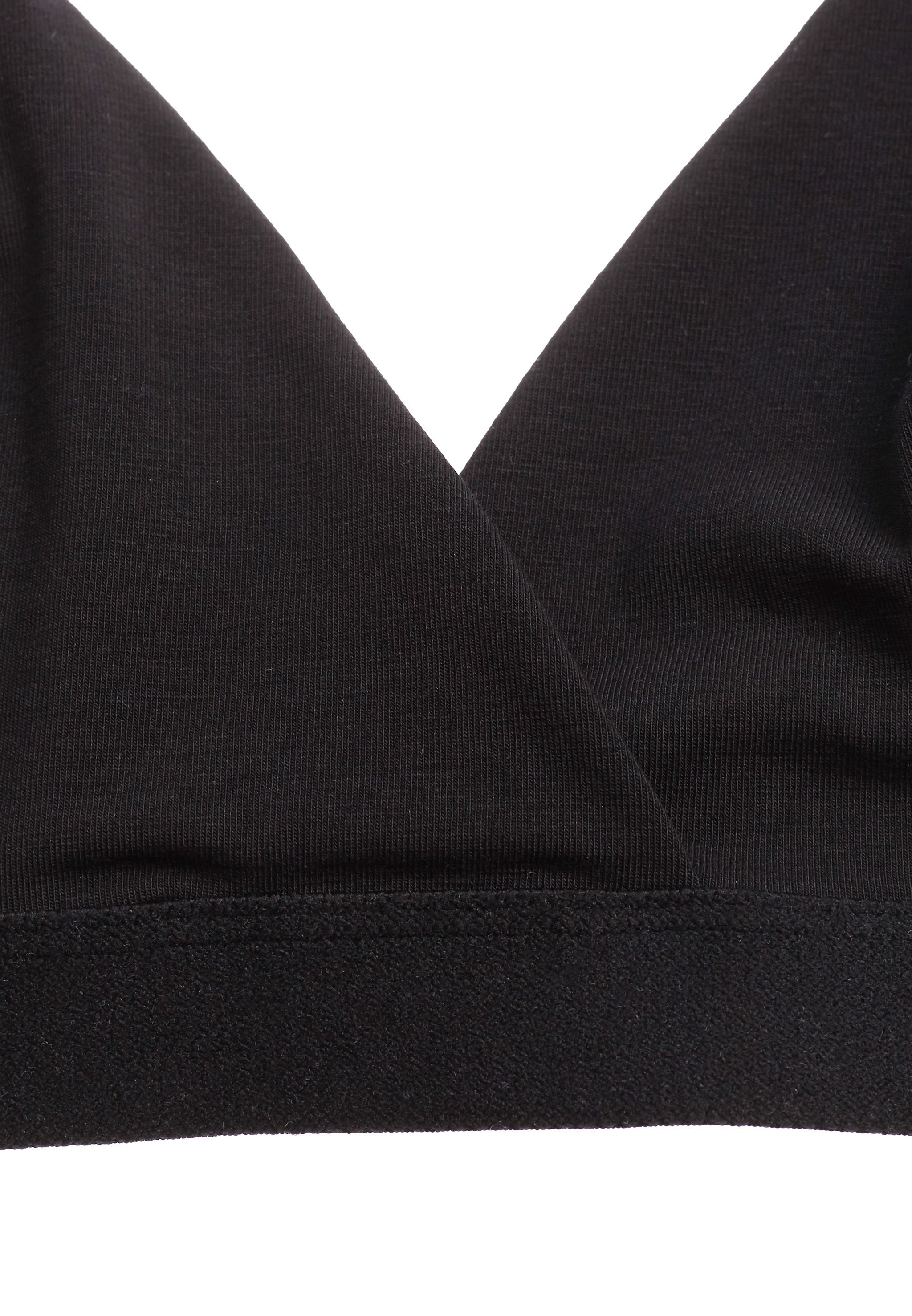 Recolution Iberis reggiseno nero cotone bio