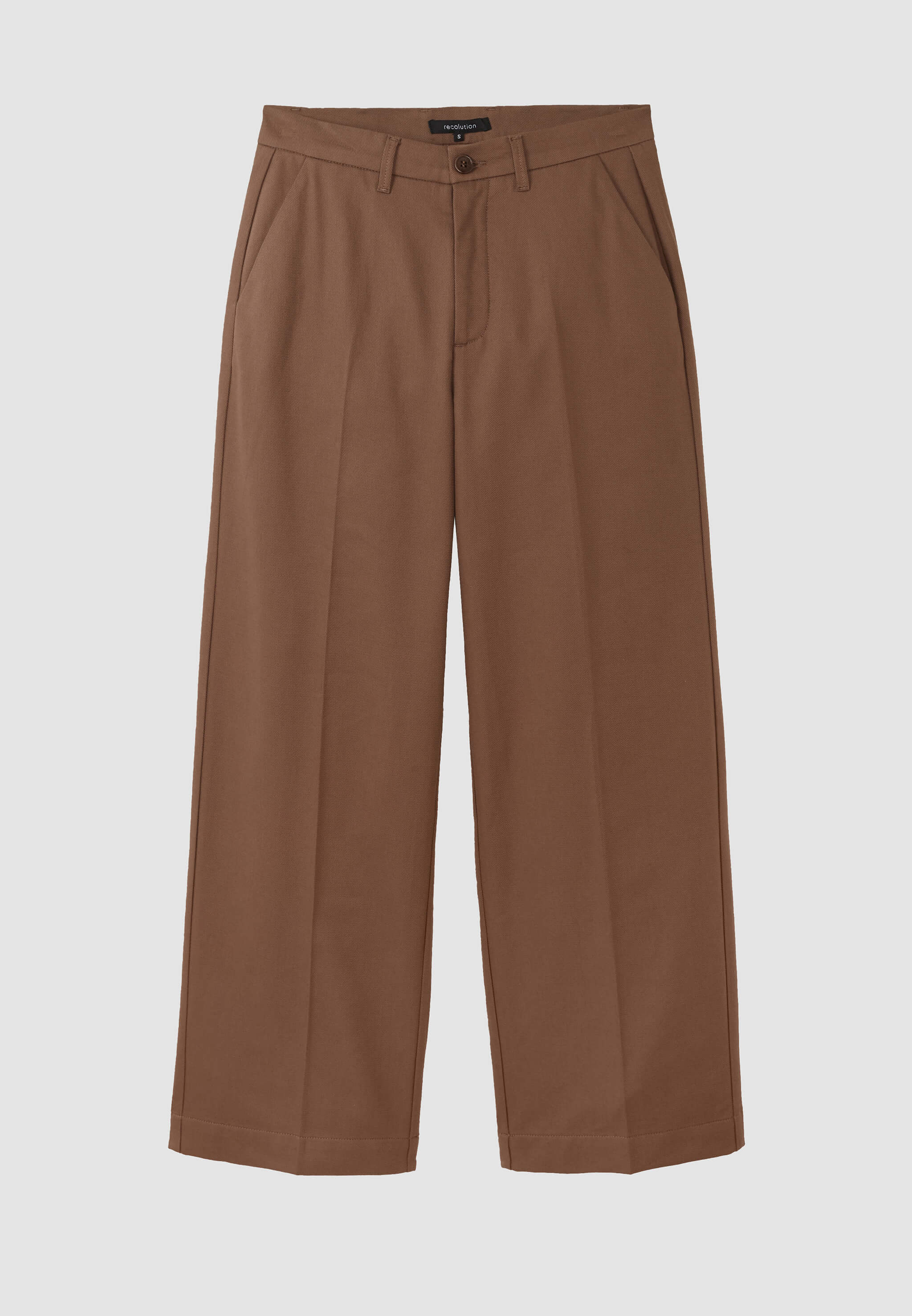 Recolution Ligularia pantaloni marlene marrone bio