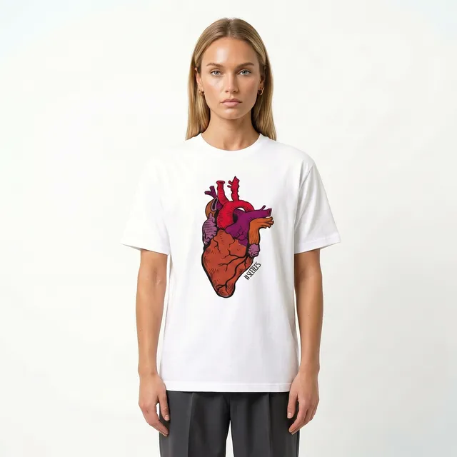 Seetees De Amicis Heart maglietta libro