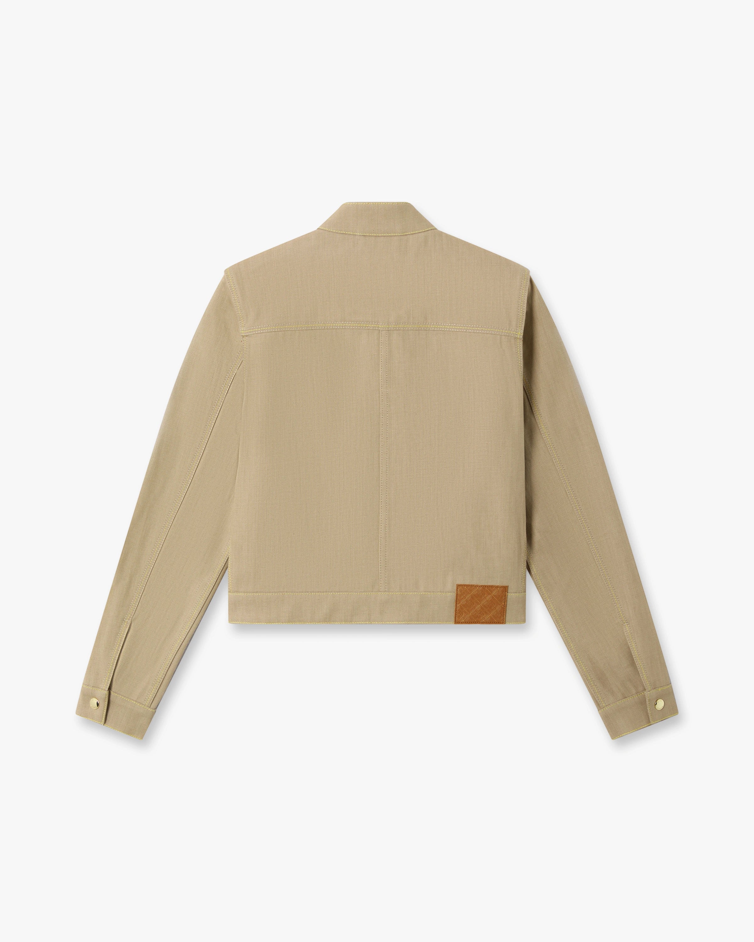Casablanca Beige Desert Canvas giacca denim beige cotone