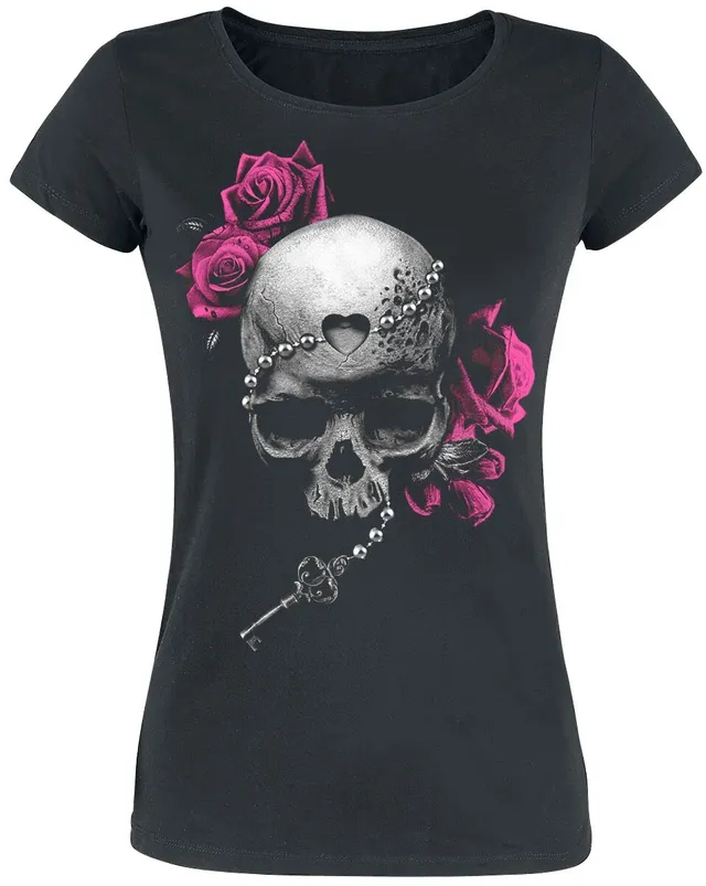 Gothicana by EMP Teschi t-shirt nera 3XL donna