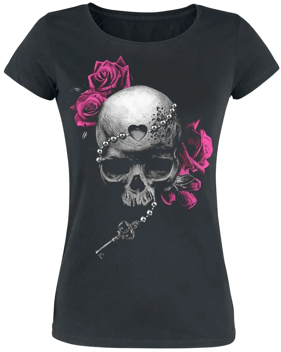 Gothicana by EMP Teschi t-shirt nera 3XL donna