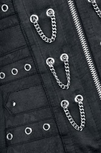 Gothicana by EMP corsetto nero catene occhielli