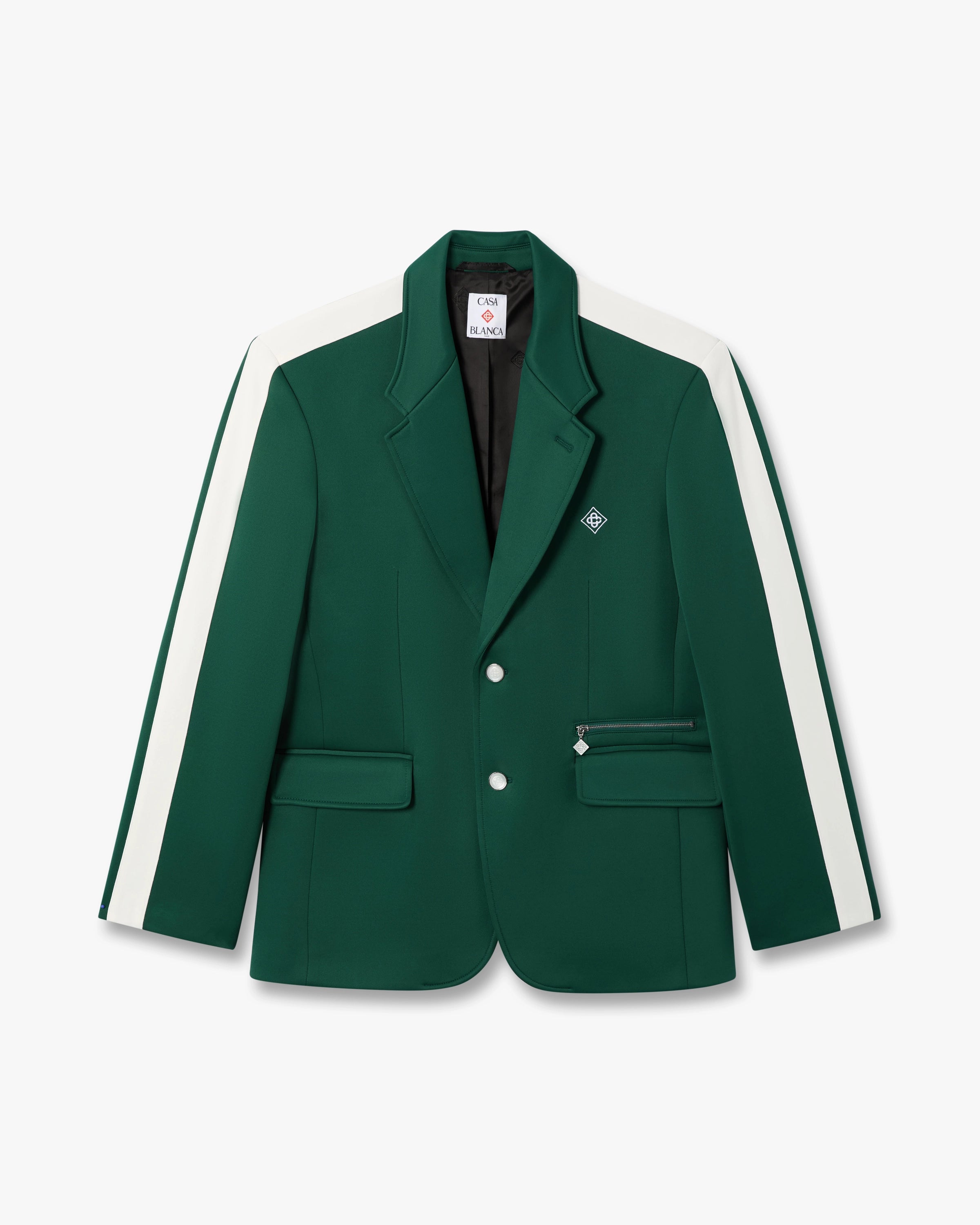 Casablanca Sports giacca verde sartoriale slim
