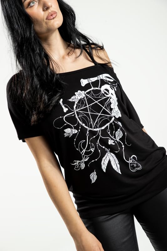 Gothicana by EMP Acchiappasogni t-shirt nera stampa davanti