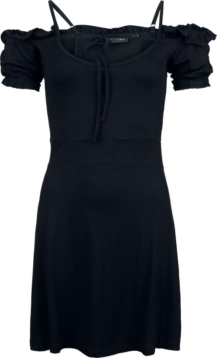 Gothicana by EMP abito corto donna nero pizzo