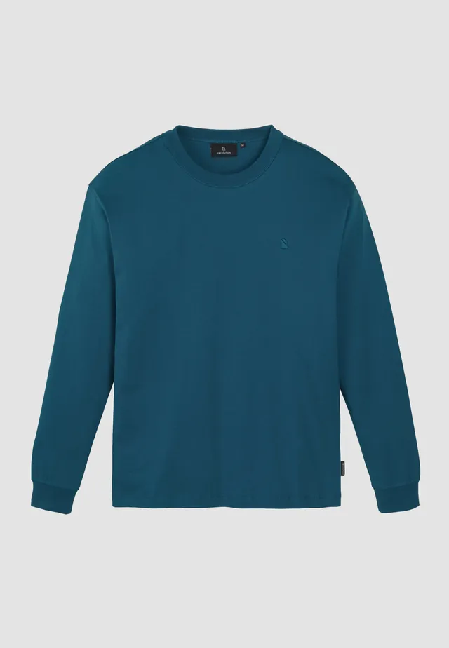 Recolution Papaya maglia manica lunga cotone teal