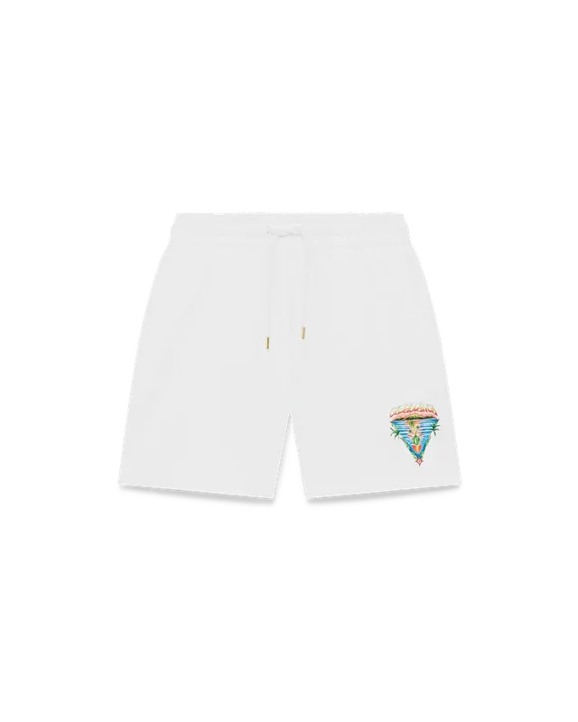 Casablanca Innocence Triangle shorts bianchi cotone