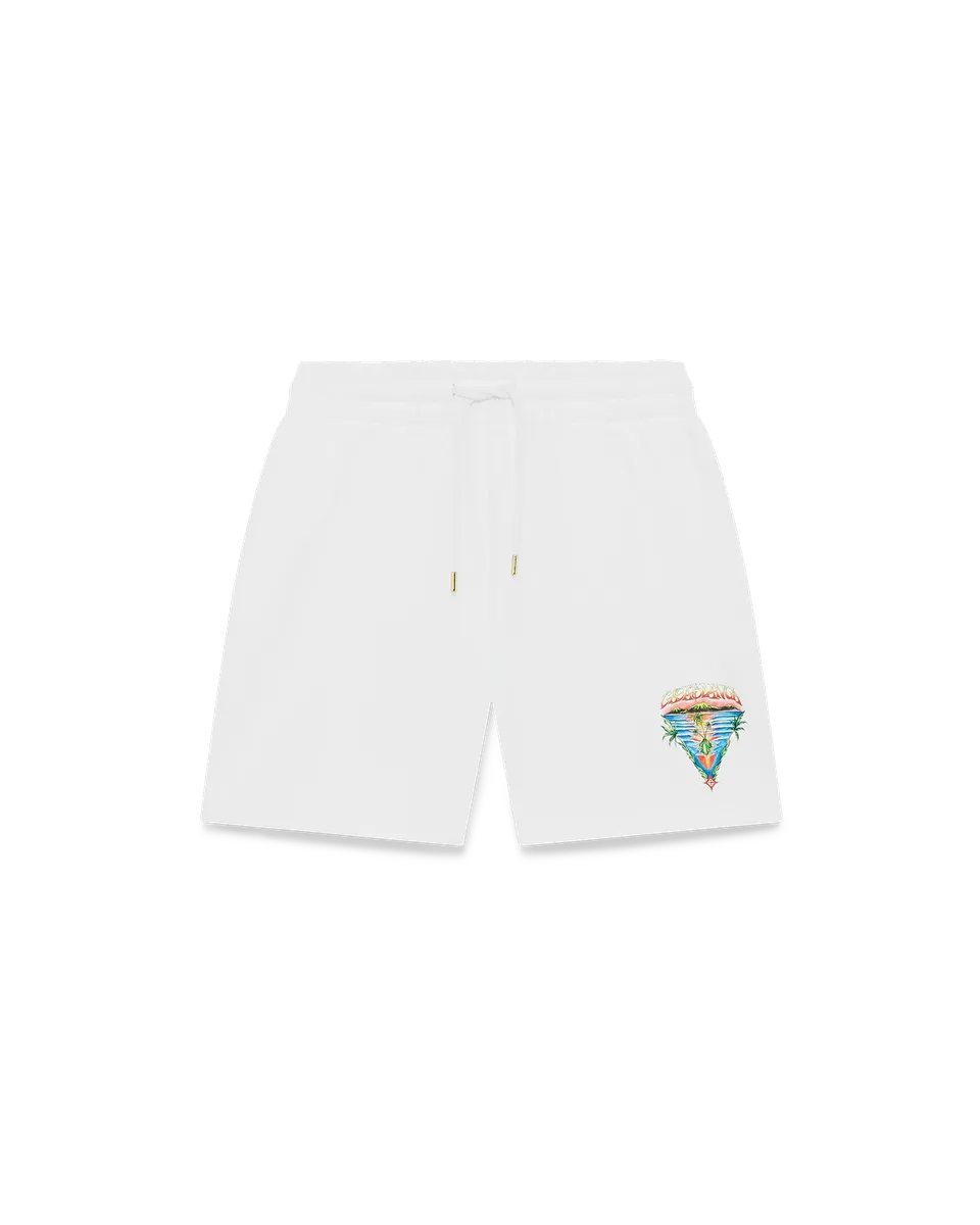 Casablanca Innocence Triangle shorts bianchi cotone