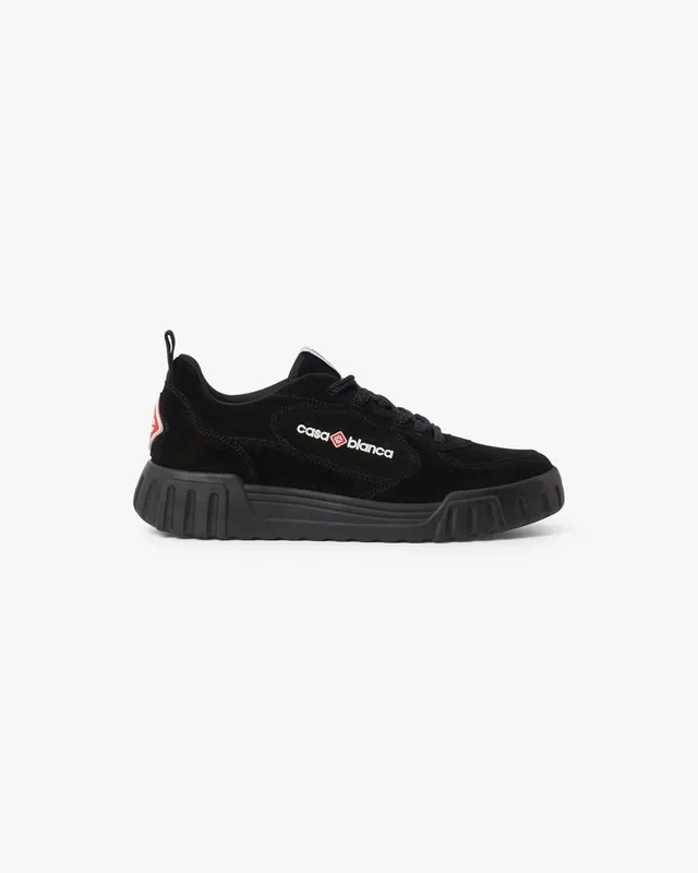 Casablanca Court sneaker uomo nere pelle bovina