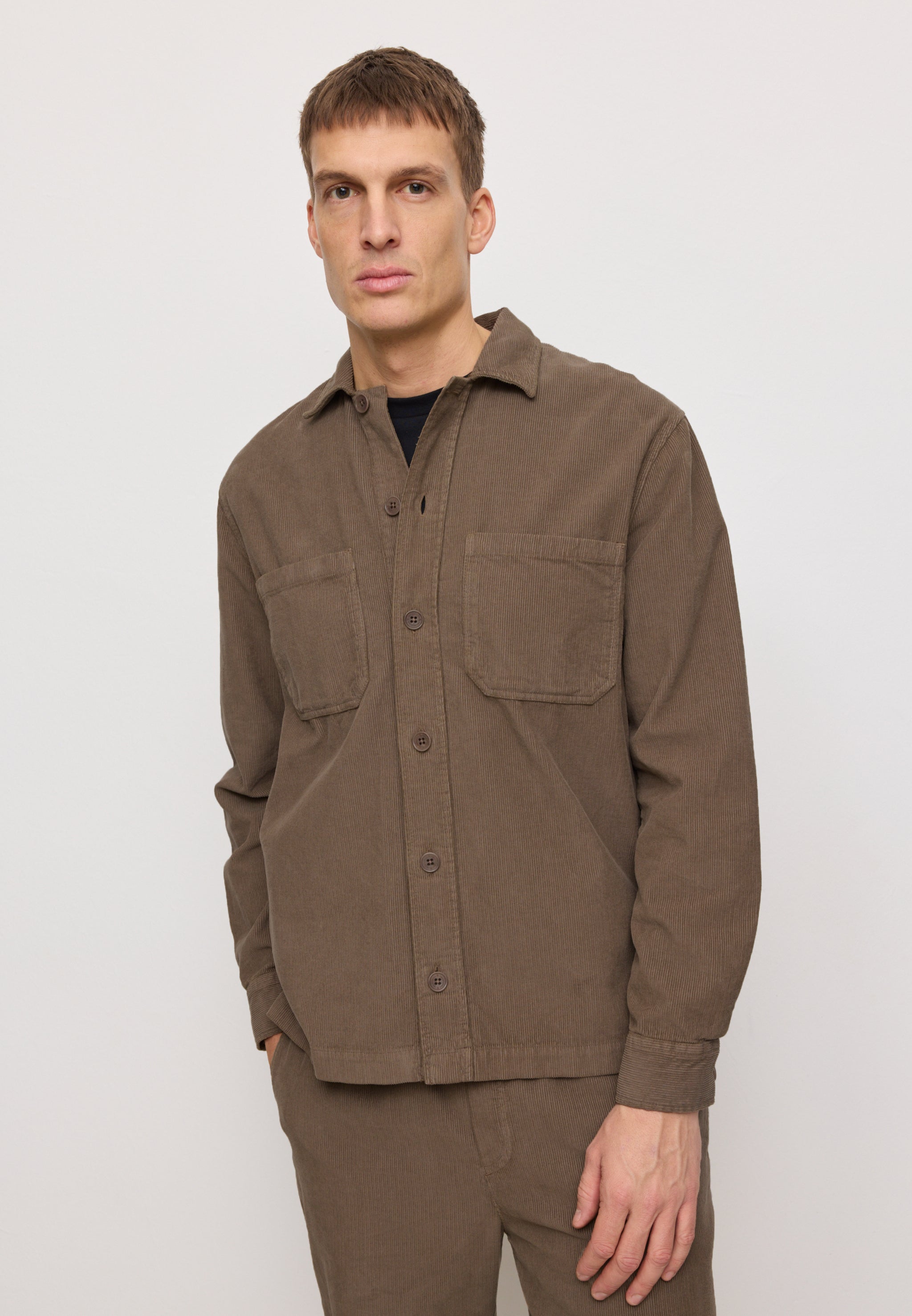 Recolution Baobab overshirt marrone velluto cotone