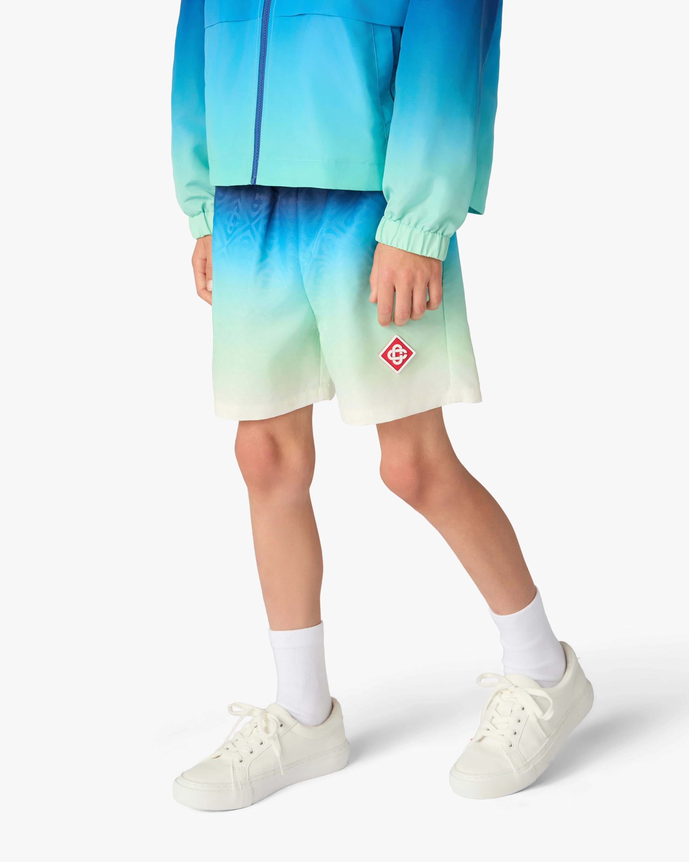 Casablanca Gradient pantaloncini mare bambino blu verde fodera