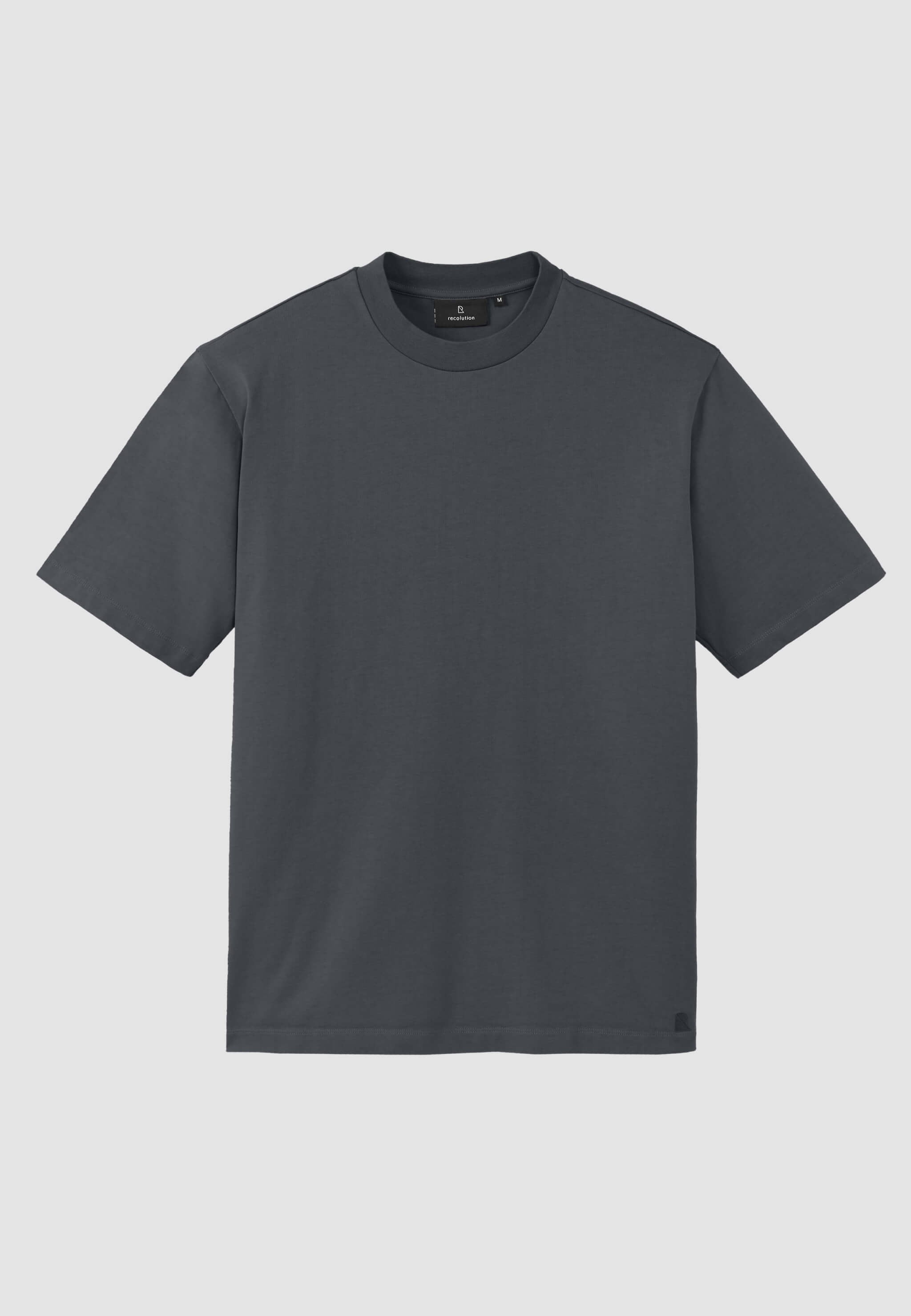 Recolution Elder t-shirt uomo grigia dark grey cotone pesante