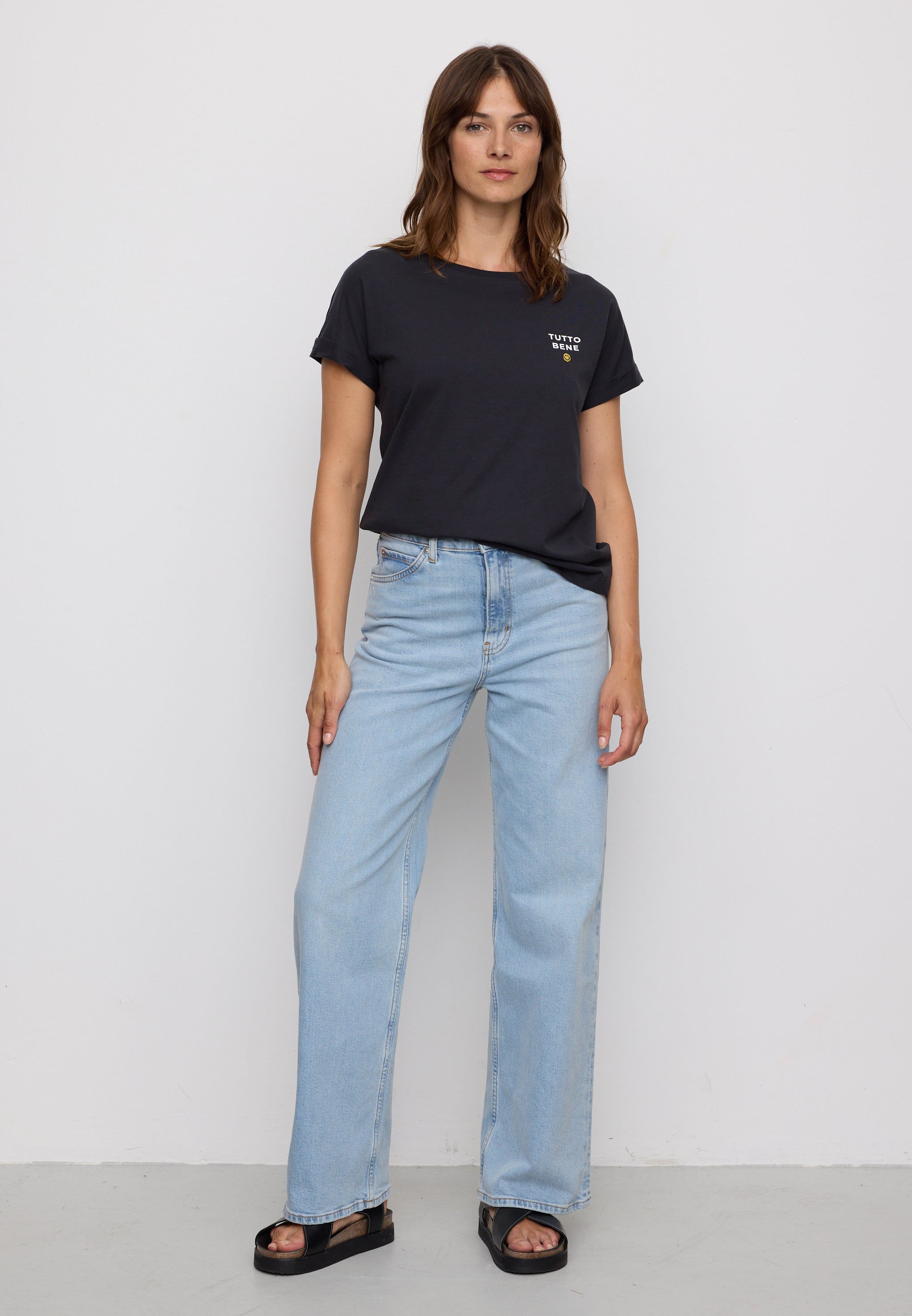 Recolution Cayenne Tutto Bene T-Shirt Nera Cotone Bio