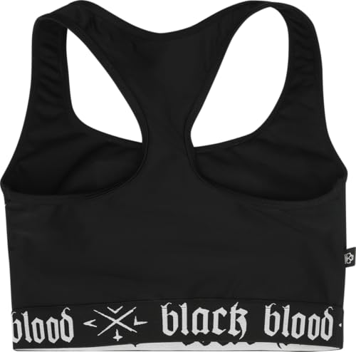 Gothicana by EMP top bikini nero con stampa taglia L