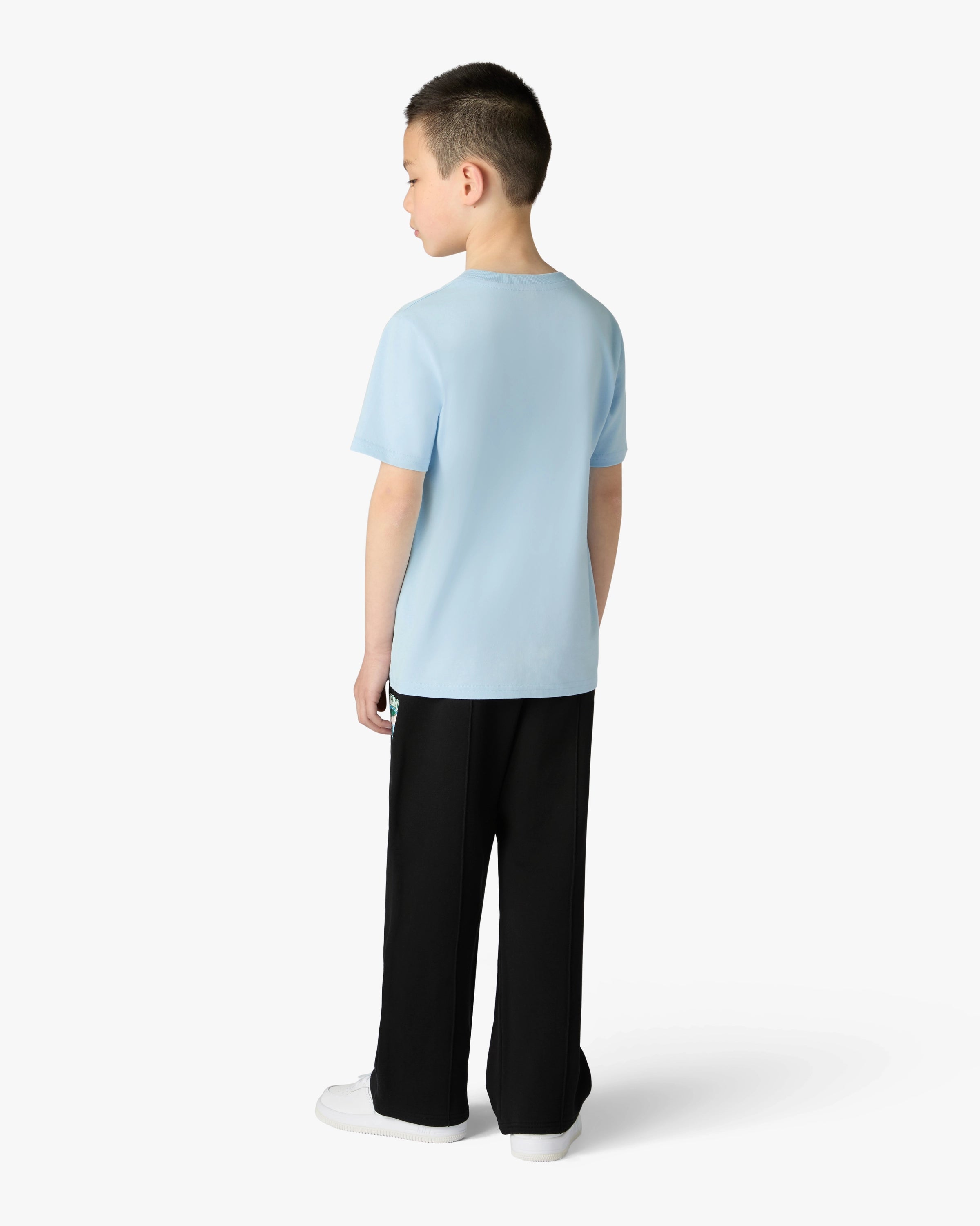 Casablanca Palm Tree pantaloni tuta neri bambino cotone bio