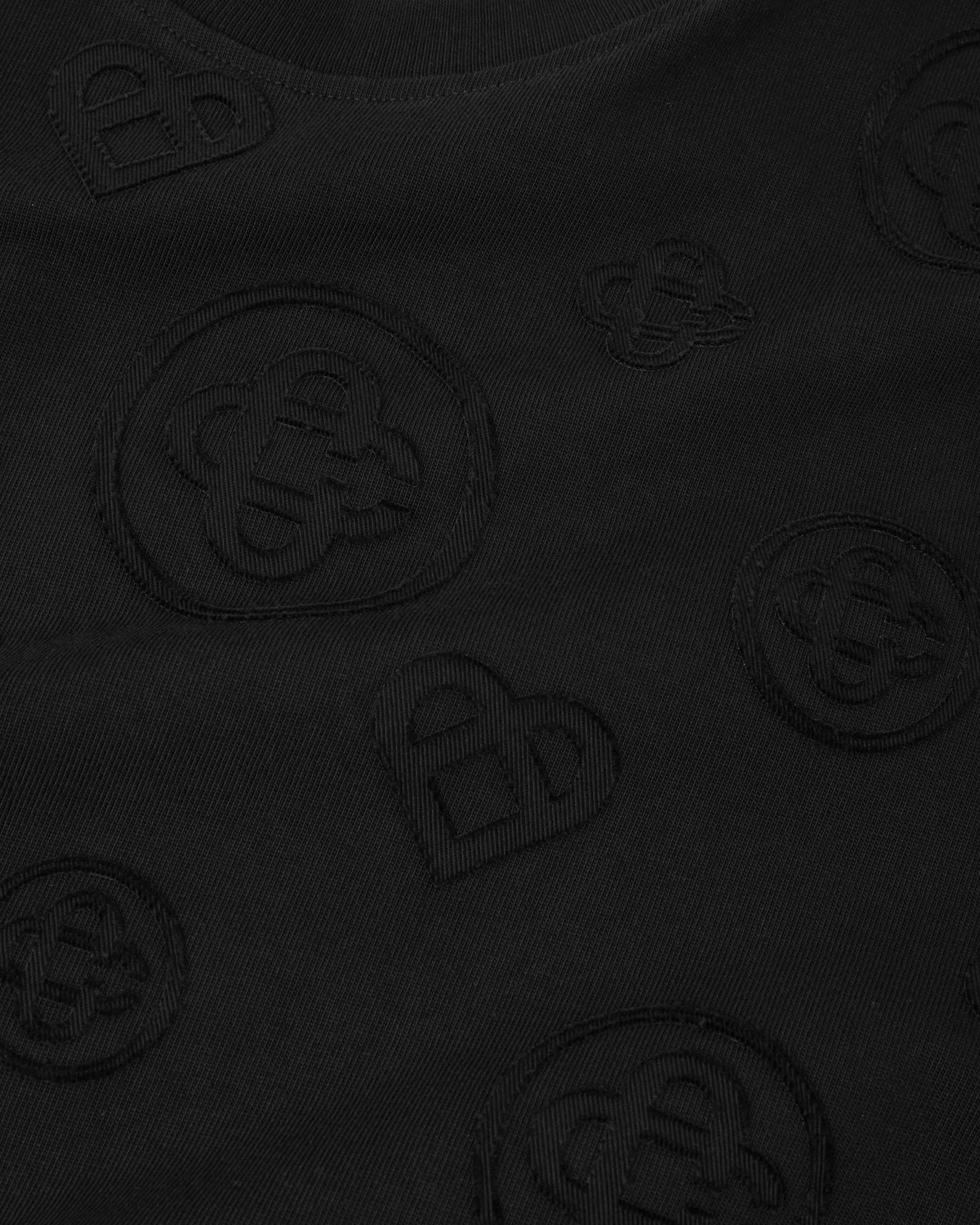 Casablanca Applique Monogram maglietta oversize nera cotone