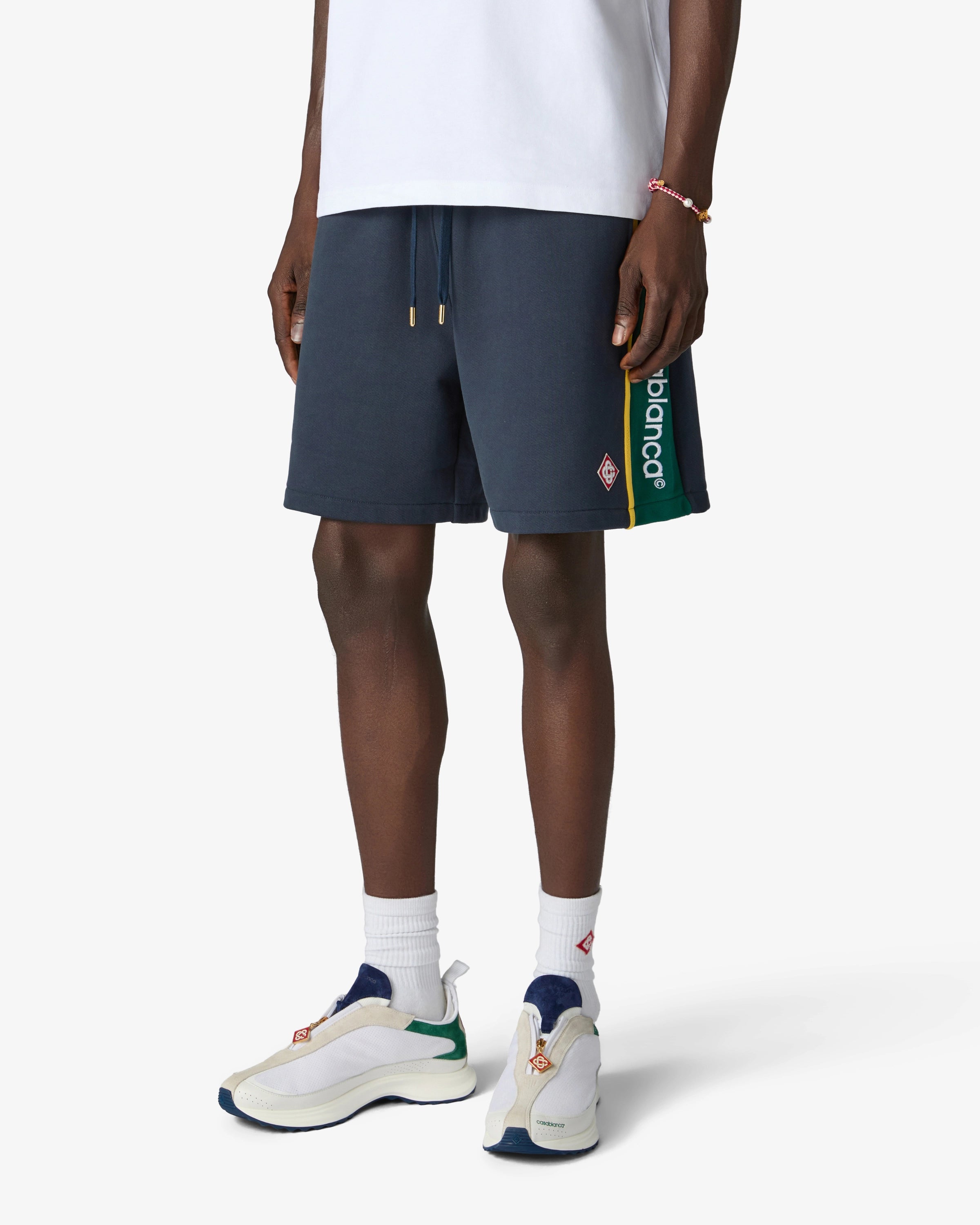 Casablanca Stade Zip sneakers bianco verde con zip