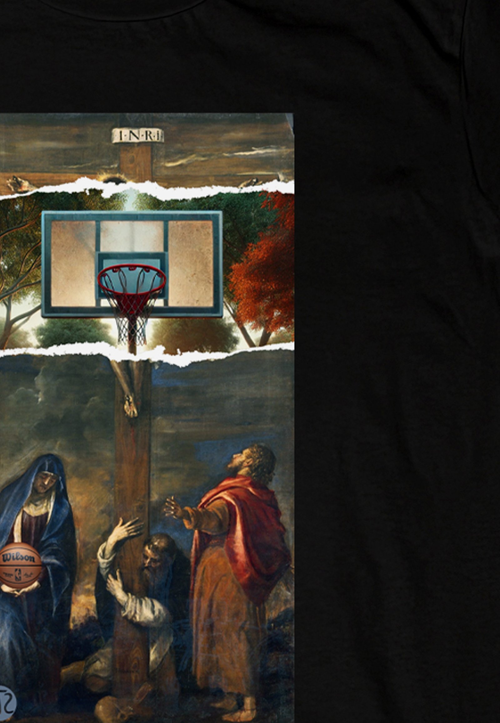 Seetees La Crocifissione t-shirt grafica Roma taglia vera