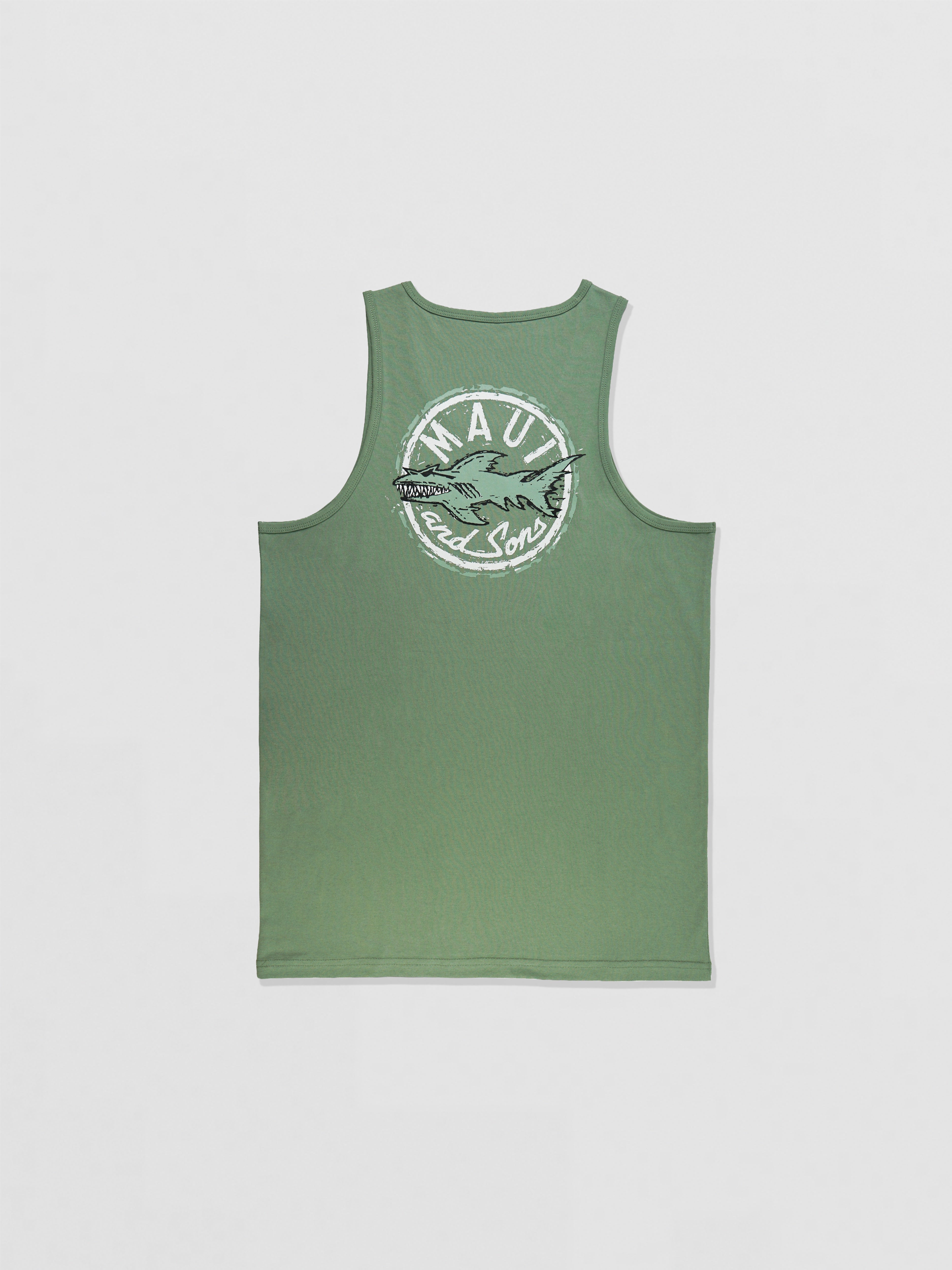 Maui and Sons Aggro Shark Canotta Uomo Cotone Doppia Stampa