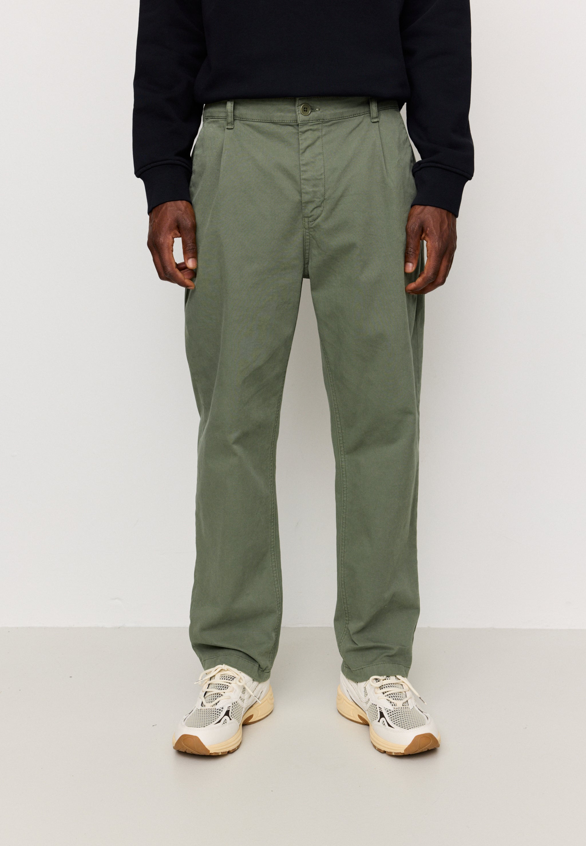 Recolution Oak chino uomo verde oliva elasticizzato