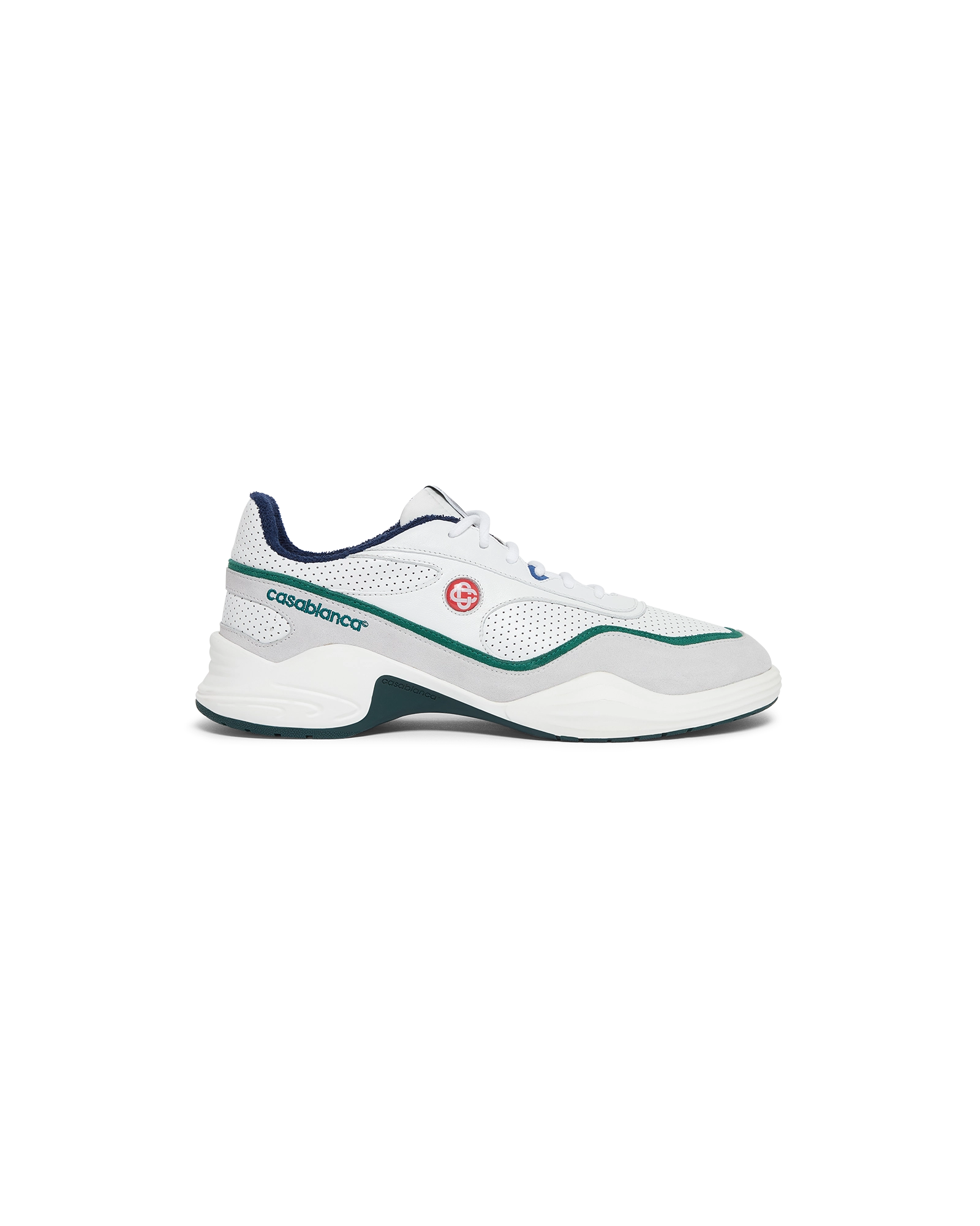Casablanca Court Championship sneakers pelle bianco