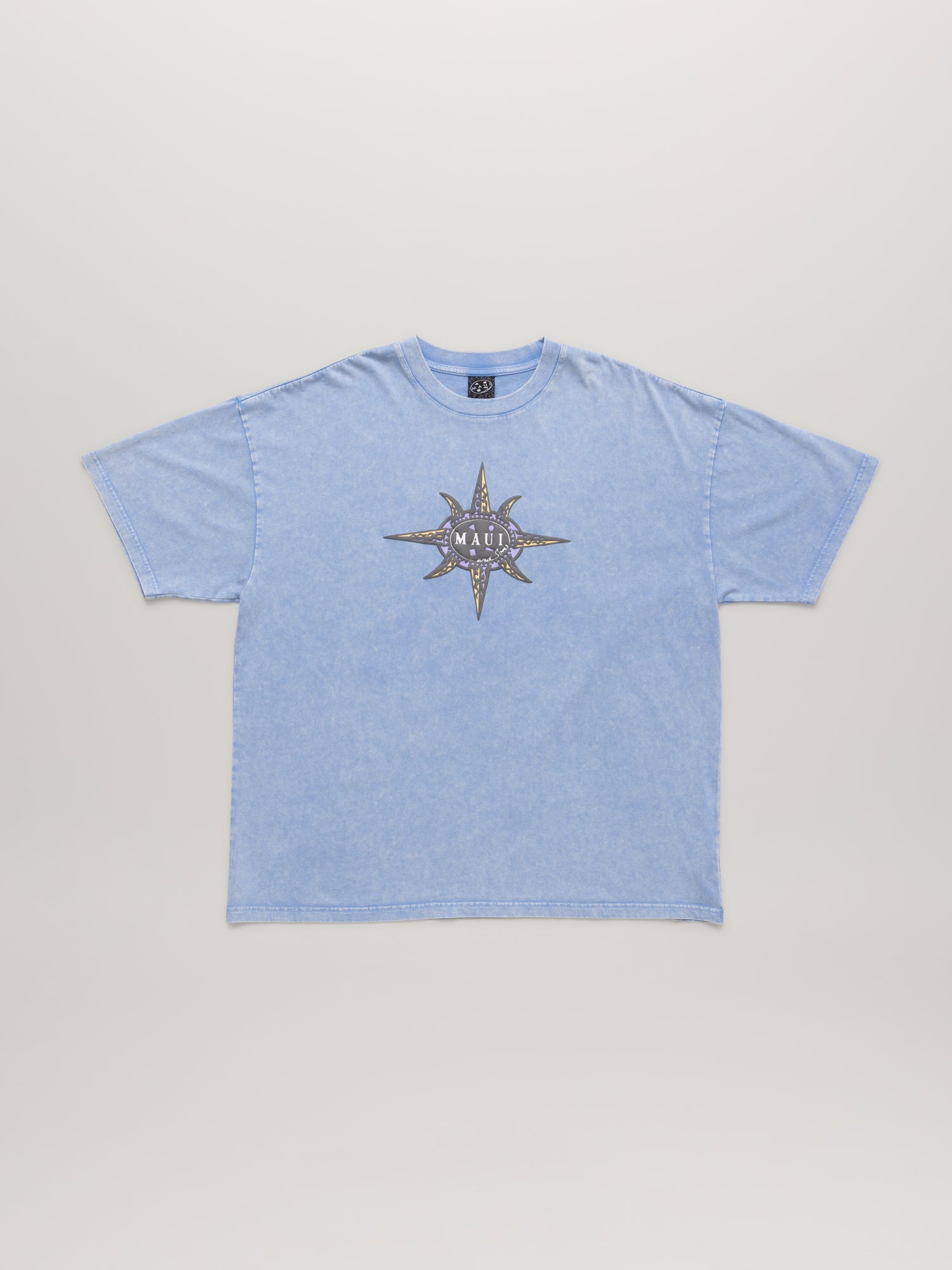 Maui and Sons Tribal Mineral Wash t-shirt nera cotone