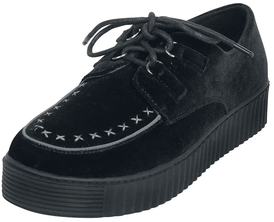 Gothicana by EMP sneakers nere velluto 41 EU