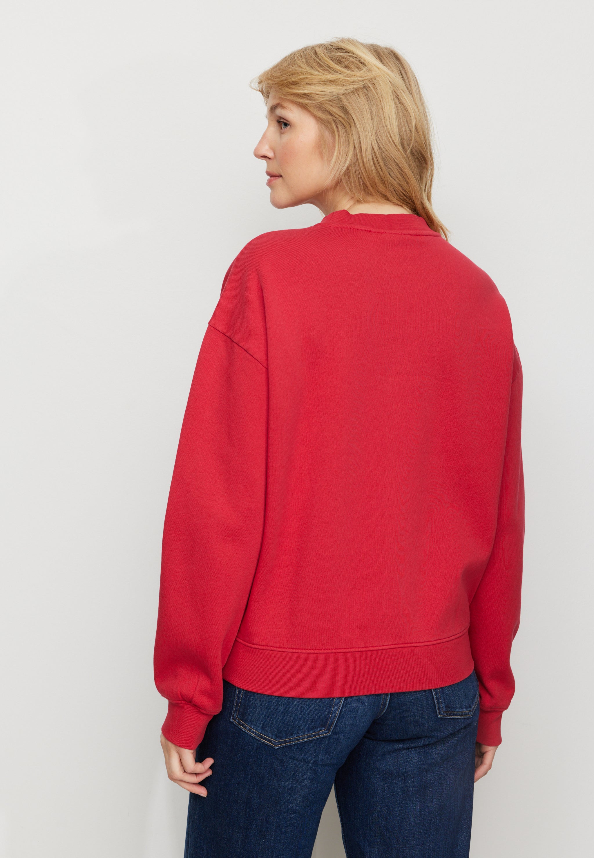 Recolution NERINE felpa signal red cotone bio loose fit