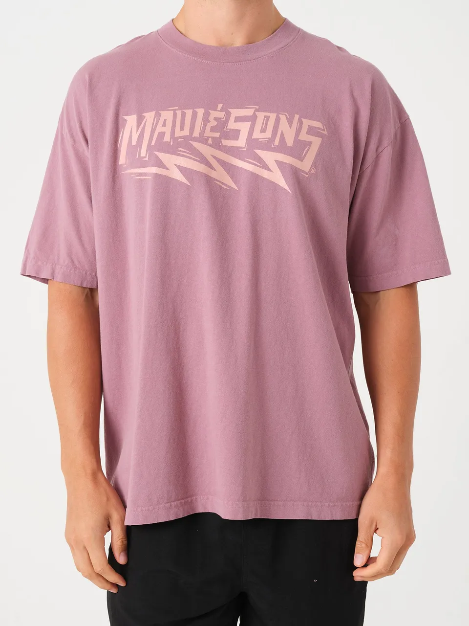 Maui and Sons Shocker t-shirt uomo mauve cotone