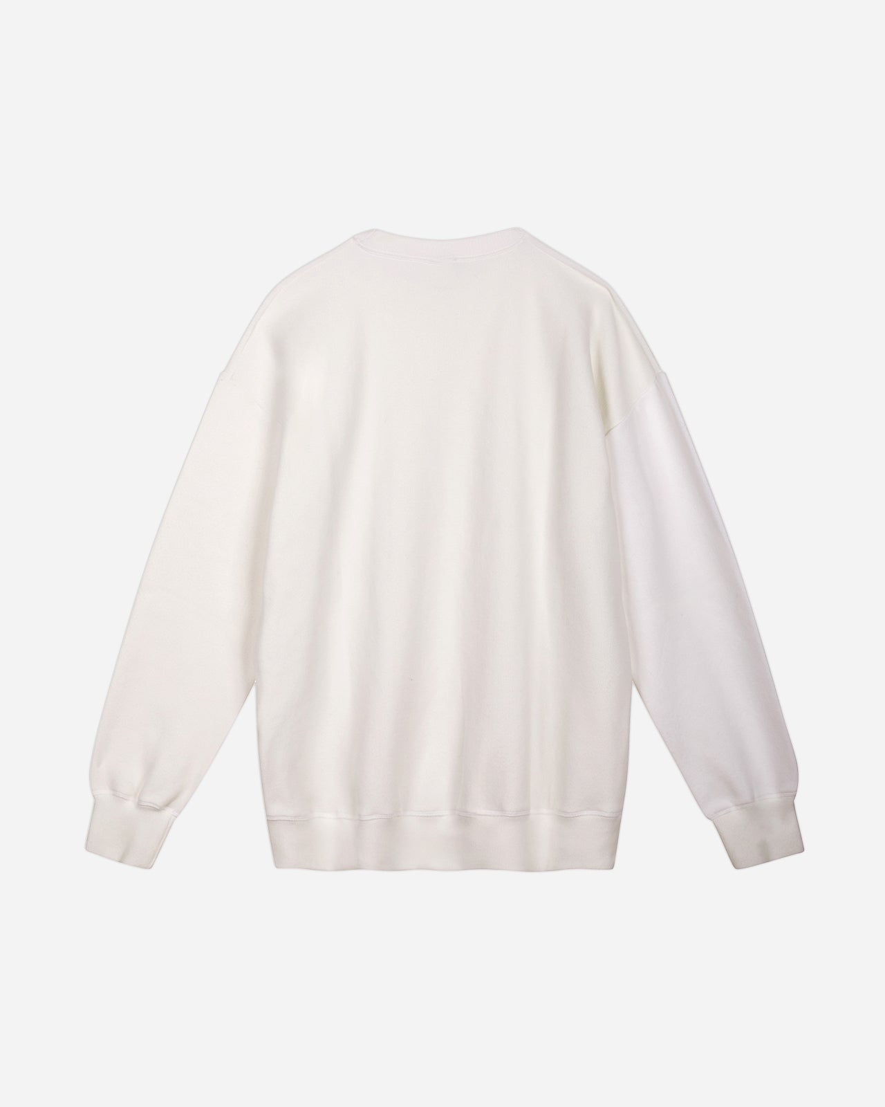Noskra White Knitted Logo felpa bianca girocollo
