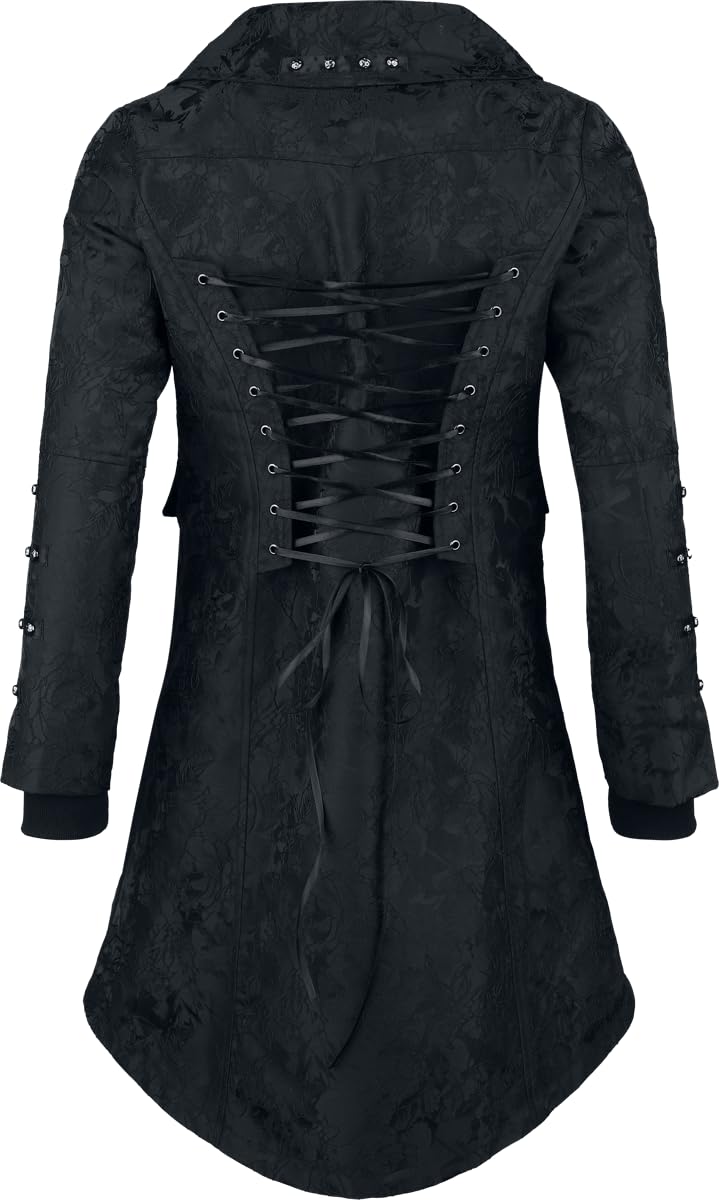 Gothicana by EMP Corsetto t-shirt L cappotto nero borchie