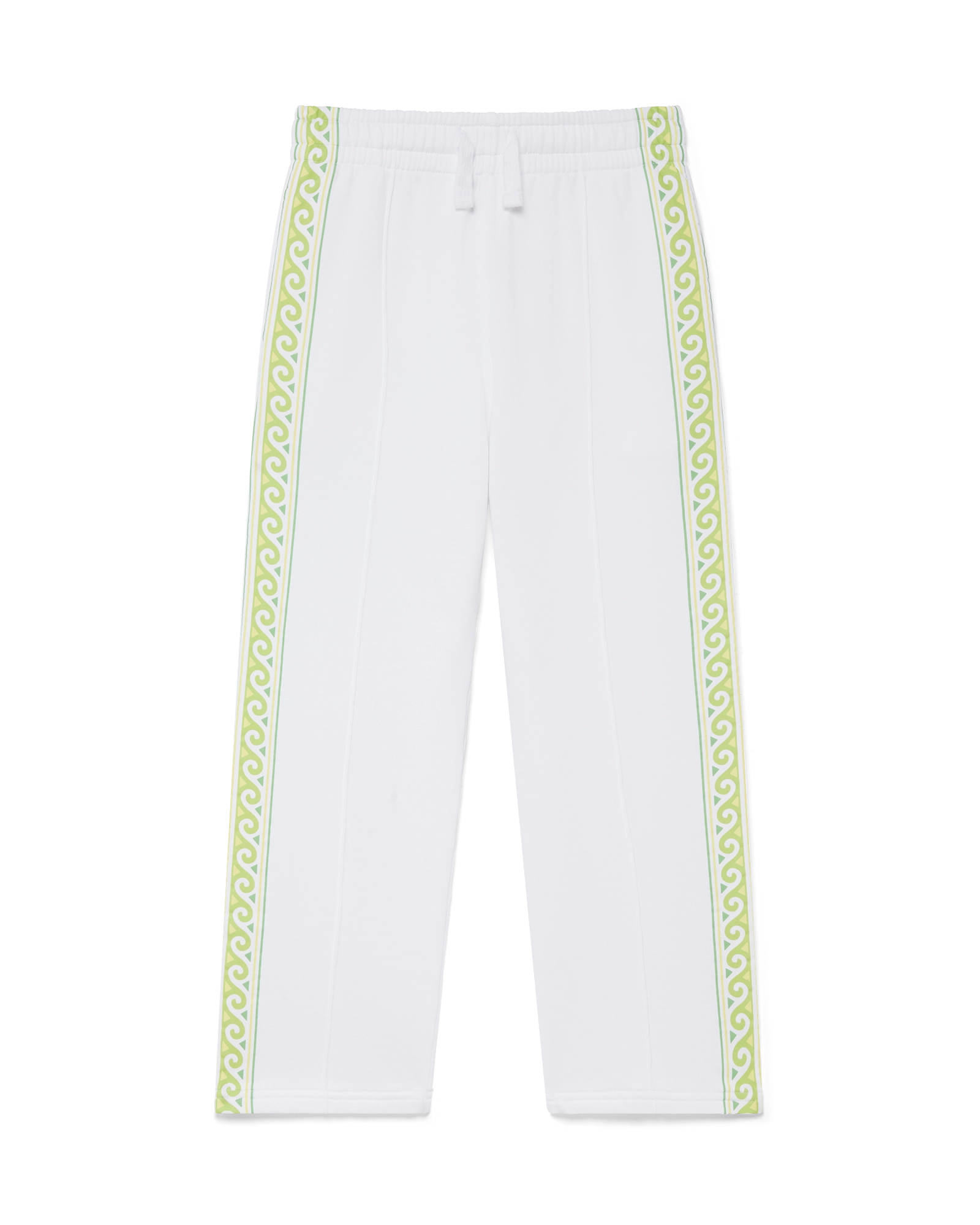 Casablanca pantaloni tuta cotone bianchi bambino vestibilità comoda