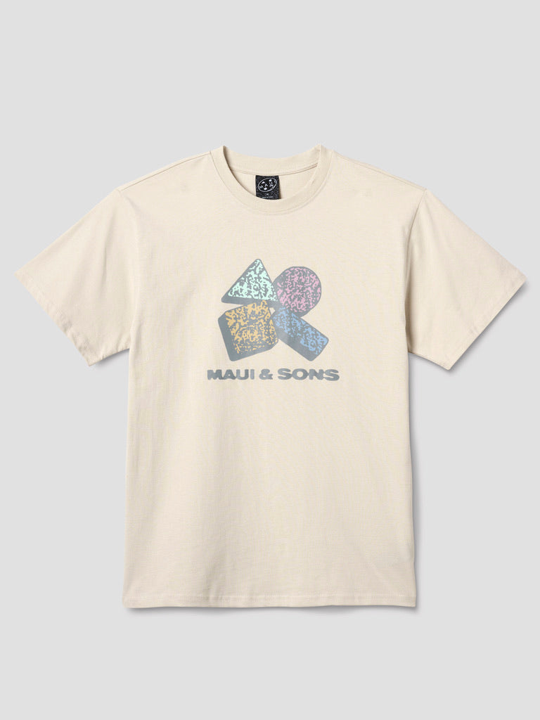 Maui and Sons Memphis Boxy Fit T-Shirt maglietta cemento