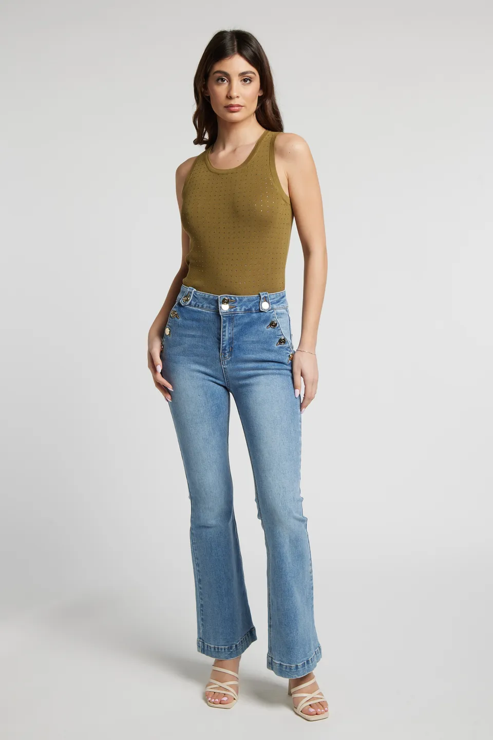 Sarah Chole SJ9350 jeans donna taglia unica comoda