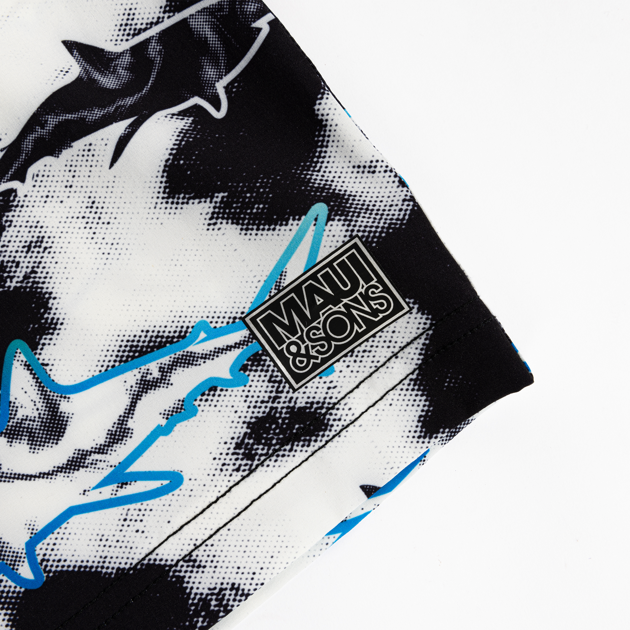 Maui and Sons Line Up boardshort bimbo blu elastan