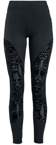 Gothicana by EMP Leggings Neri Floccati XXL Gothic