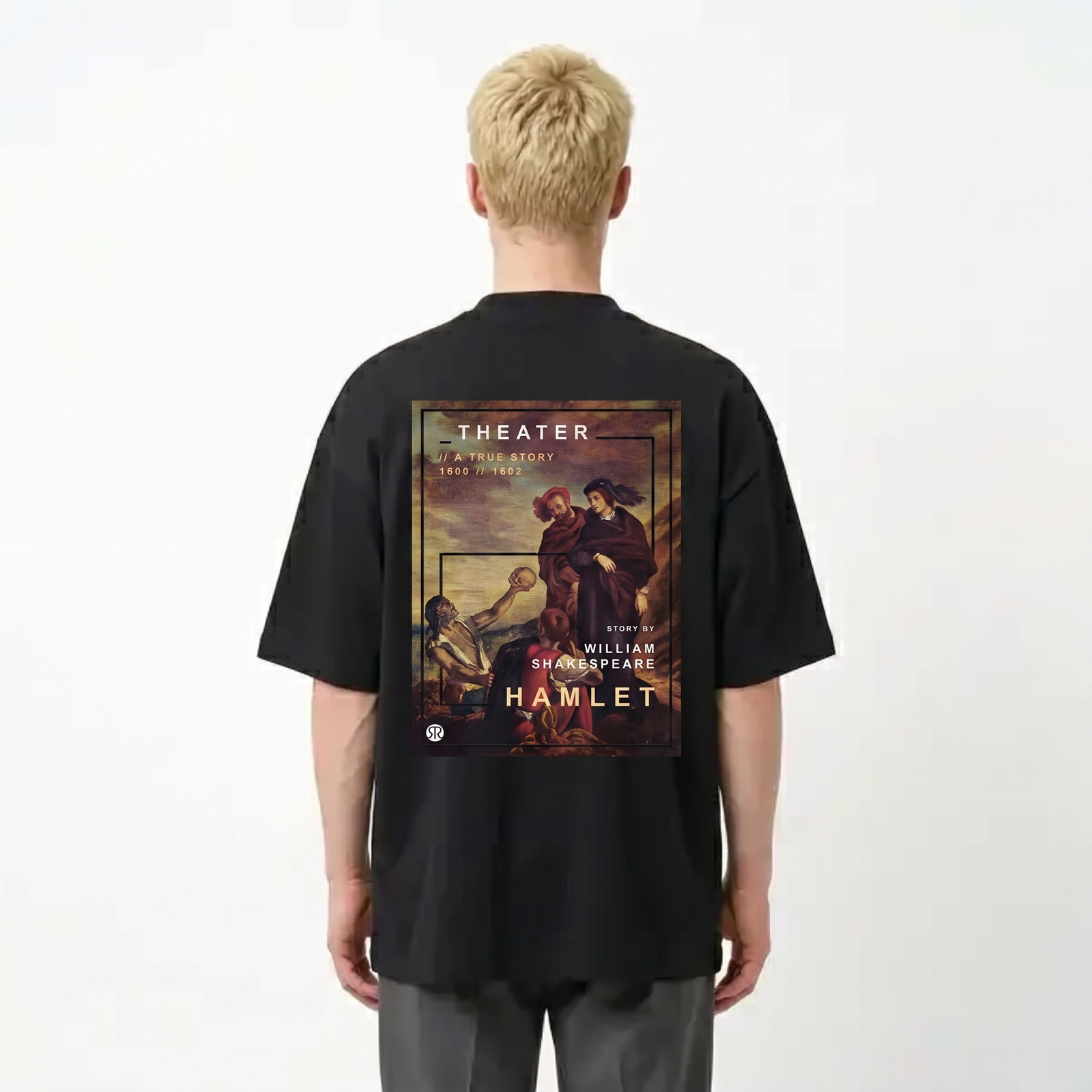 Seetees Hamlet t-shirt stampa poeti