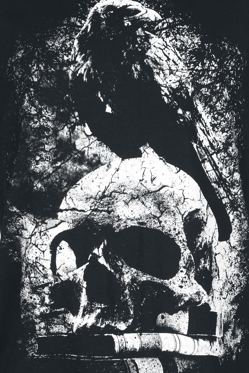 Gothicana by EMP Canotta Nera Scollo Rotondo Uomo