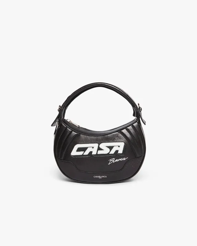 Casablanca Biker borsa pelle nera tracolla unisex