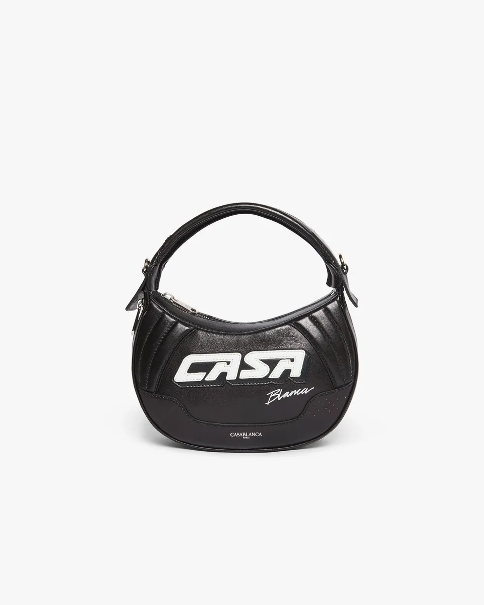 Casablanca Biker borsa pelle nera tracolla unisex