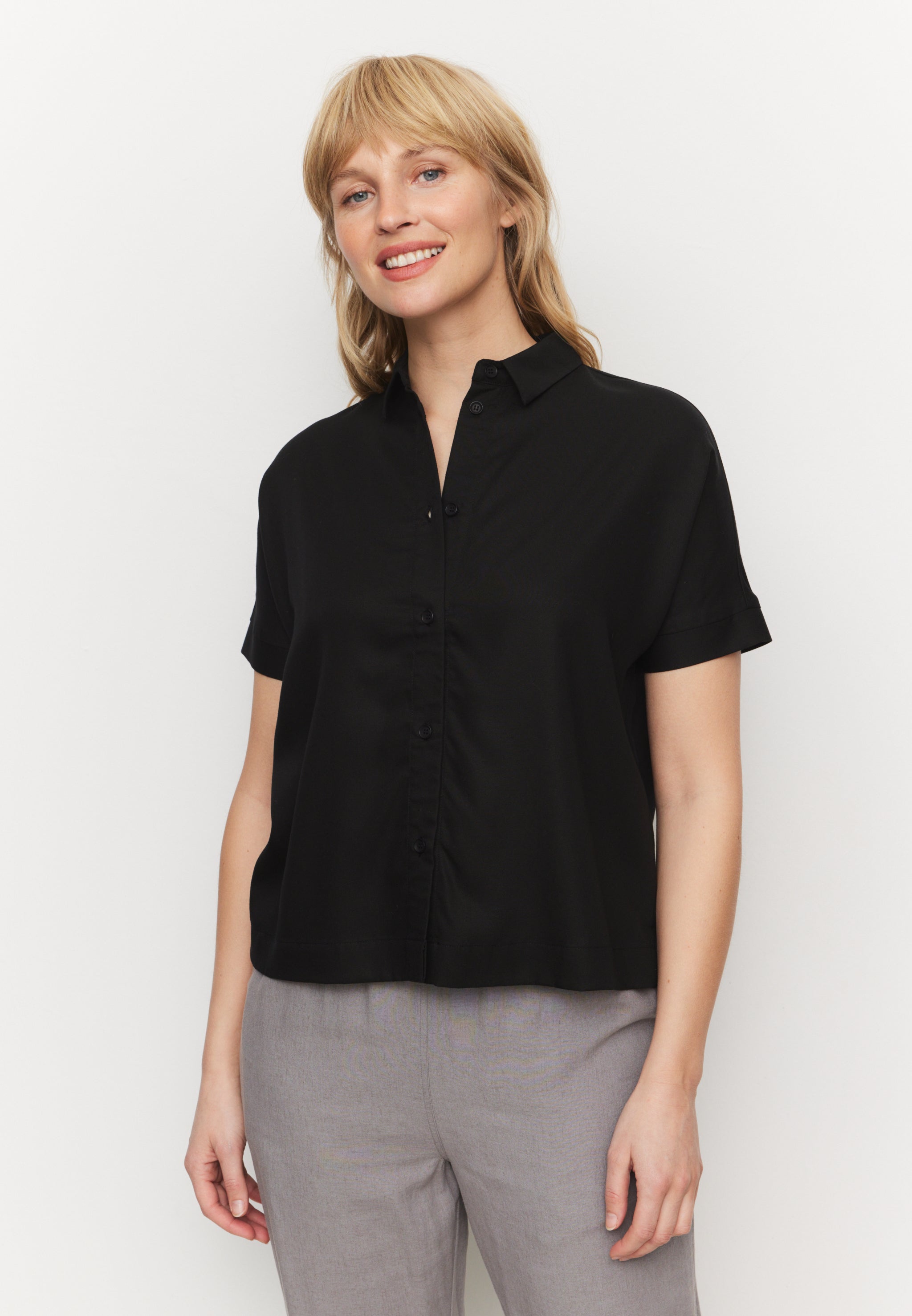 Recolution Lotus camicia nera lyocell Tencel