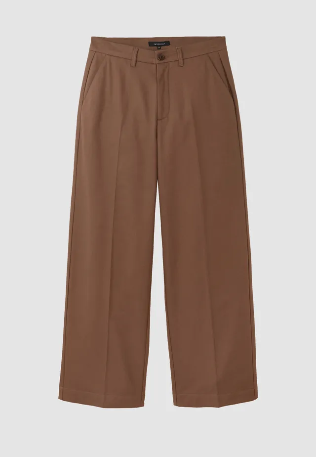 Recolution Ligularia pantaloni marlene marrone bio