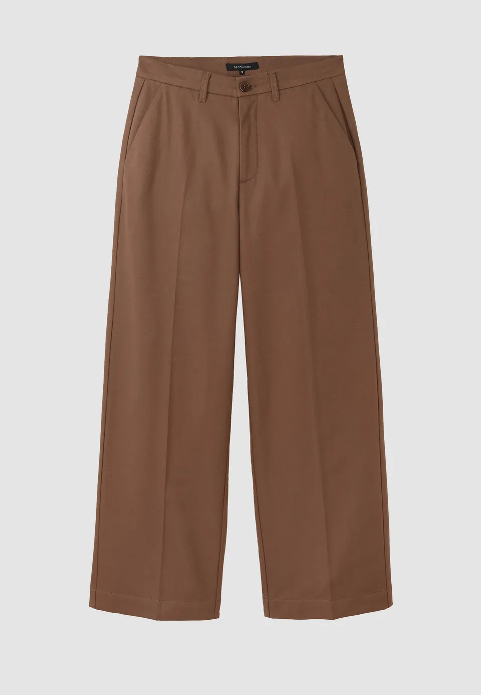 Recolution Ligularia pantaloni marlene marrone bio