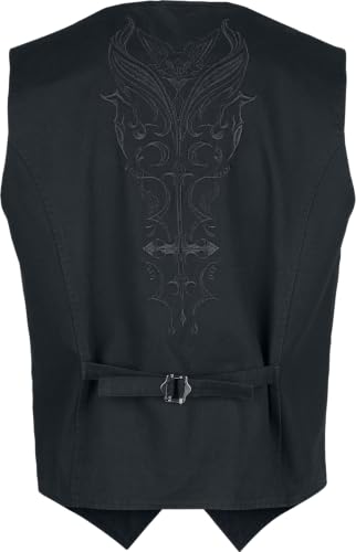 Gothicana by EMP Countess Bathory Gilet Uomo Nero L