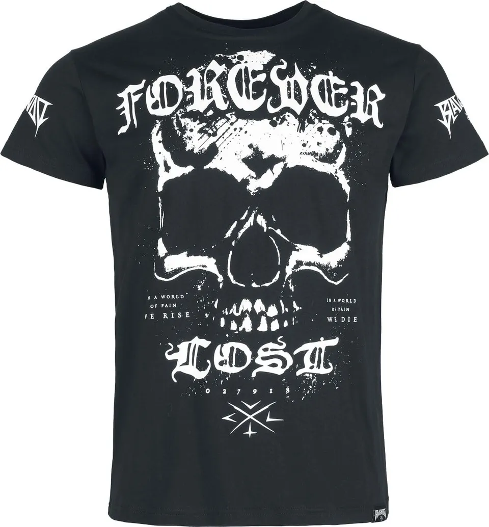 Gothicana by EMP Maglietta Nera Uomo stampa frontale t-shirt