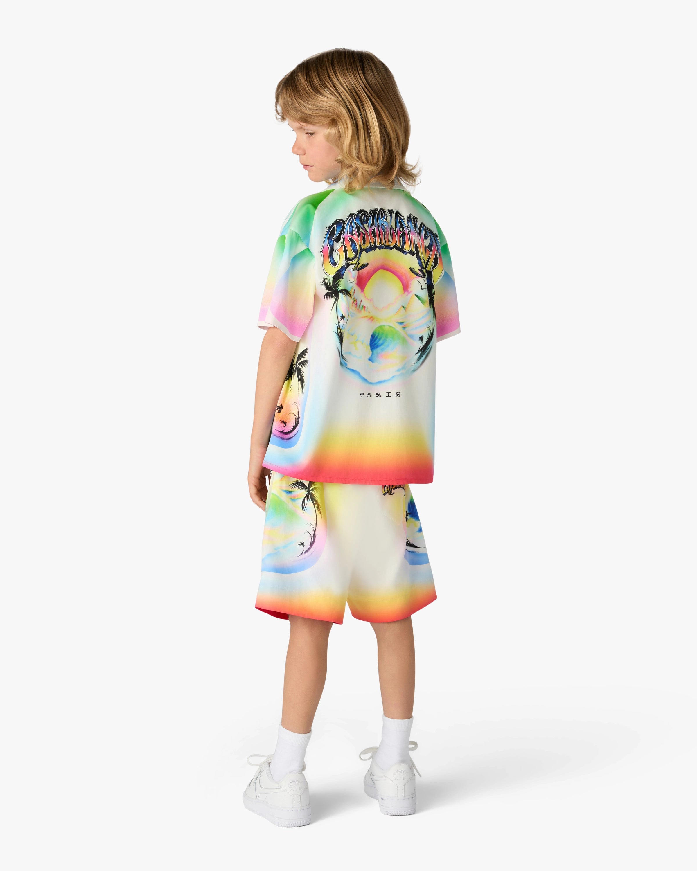 Casablanca Airspray camicia bambino multicolore cotone