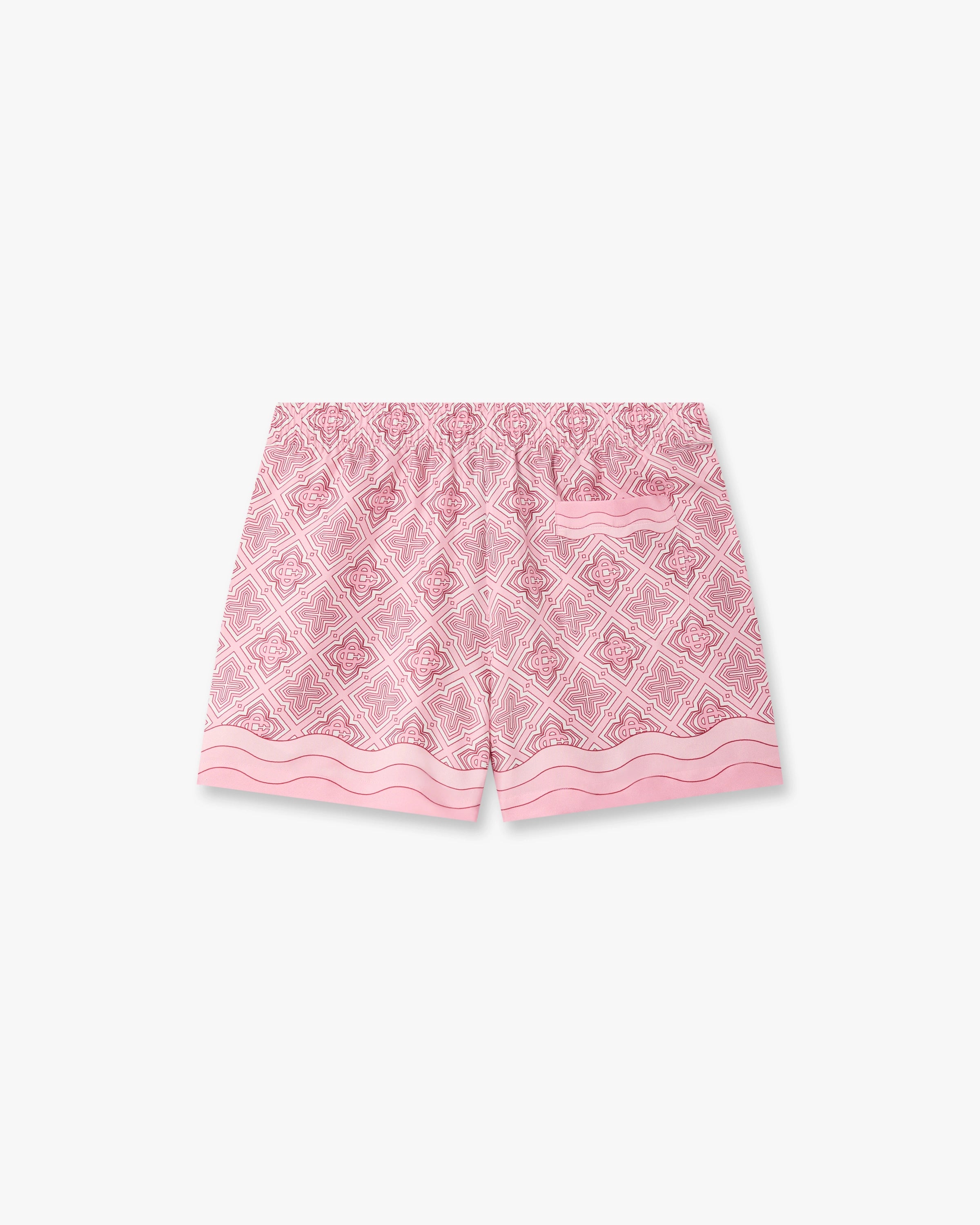 Casablanca Radiating Monogram Shorts rosa seta